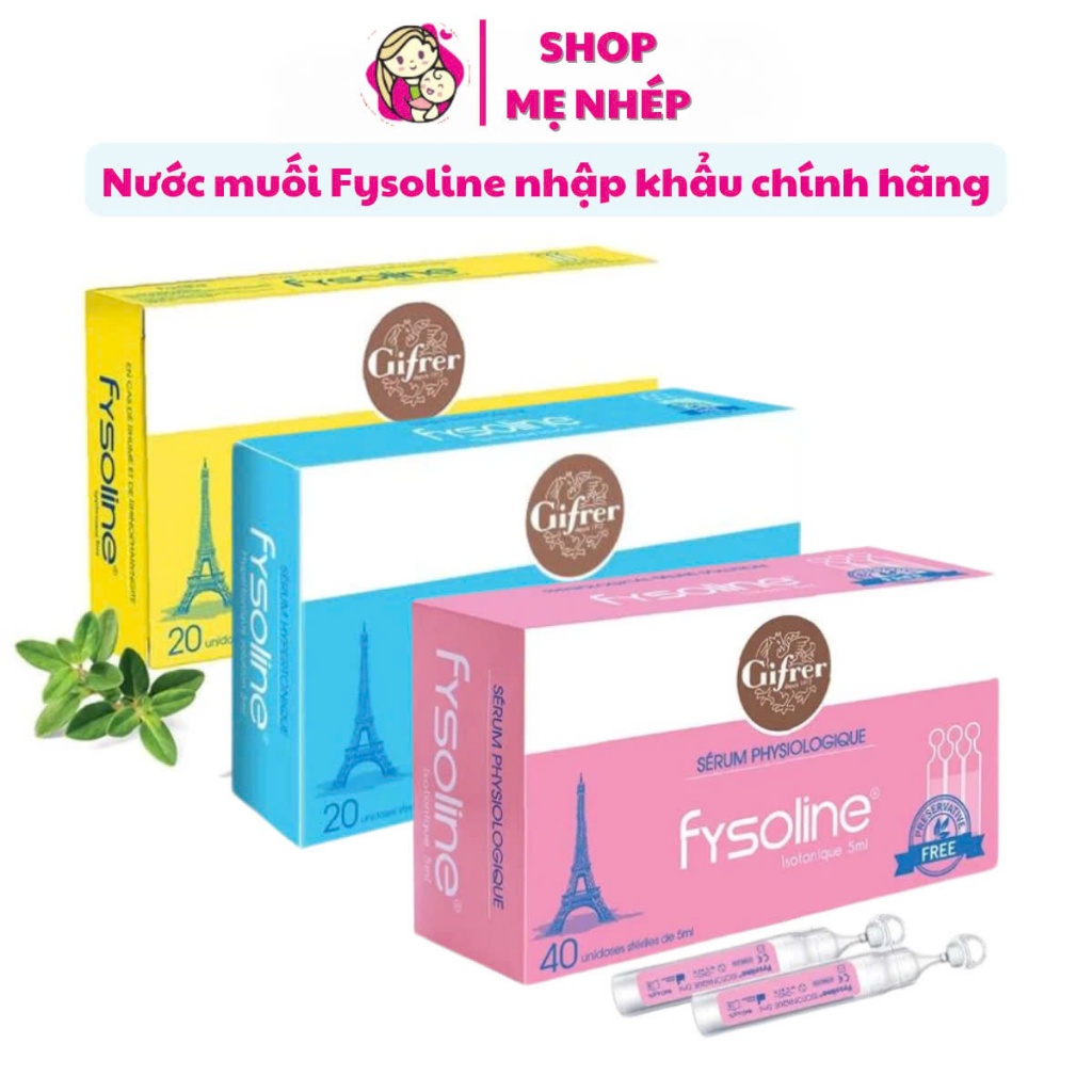 Nước muối sinh lý Fysoline cho trẻ sơ sinh - Vệ sinh mắt, mũi, miệng cho bé